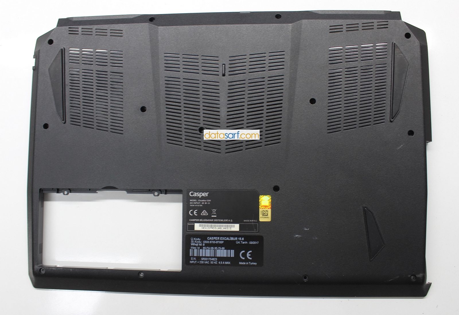 Casper Excalibur G500 G5k Alt Kasa 6-39-N15f3-011