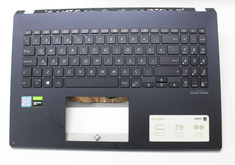 ASUS VivoBook K571 X571 R571 Orijinal Klavye Üst Kasa Ufak Kusurlu EAXKT00301A
