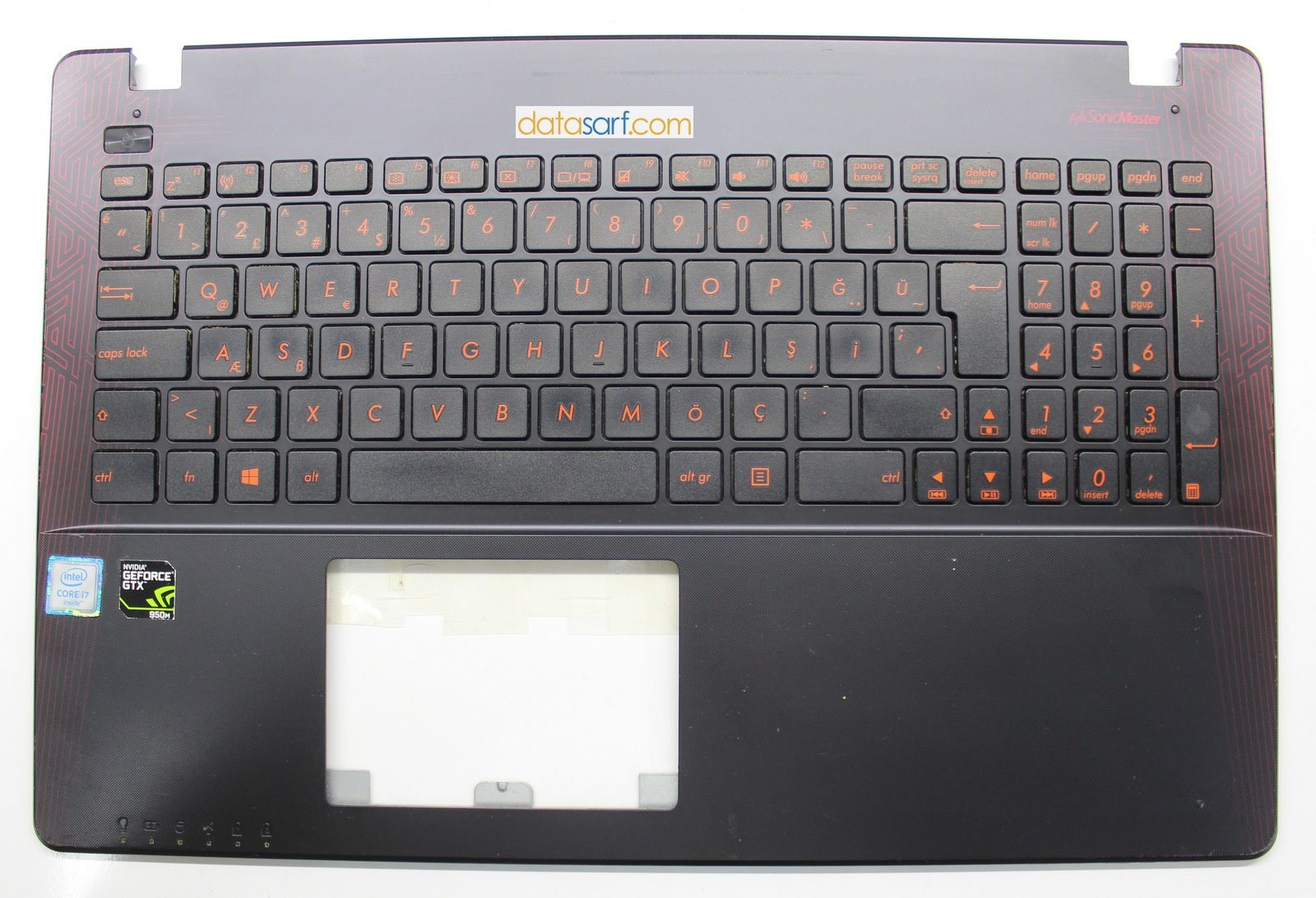Asus X550vx Fx50 W50v Gx50j Vx50l W502 Üst Kasa Klavye