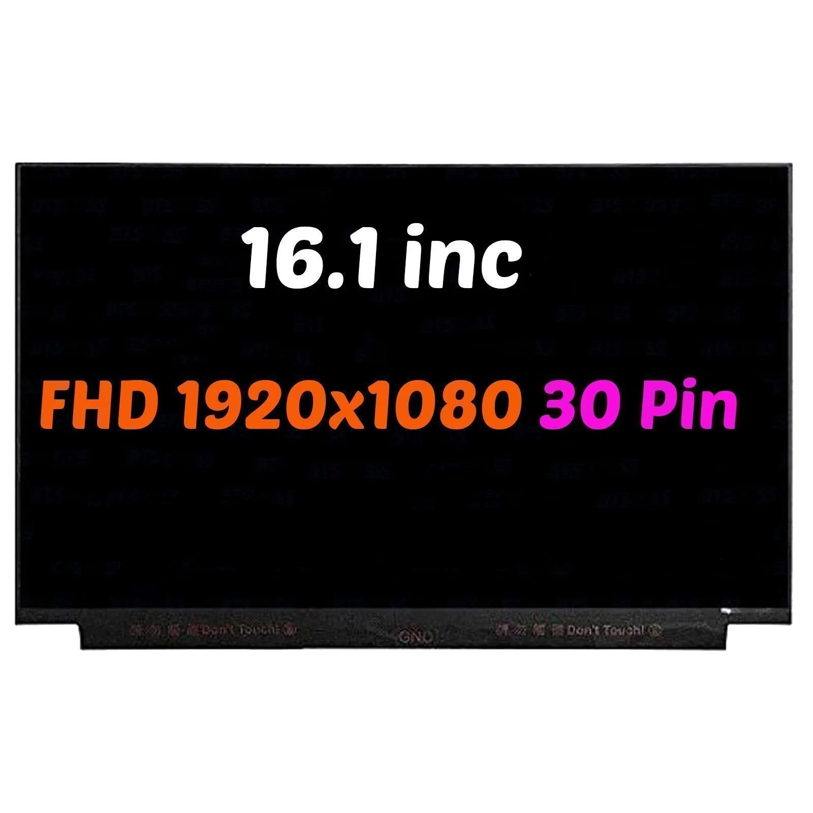 N161HCA-EA2 REV.A1 Uyumlu 16.1 30 Pin Vidasız Ekran Panel FHD IPS 1080P 60HZ