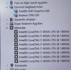 DELL Vostro P88G001 Orijinal Anakart i7-8550U Radeon 530 4GB