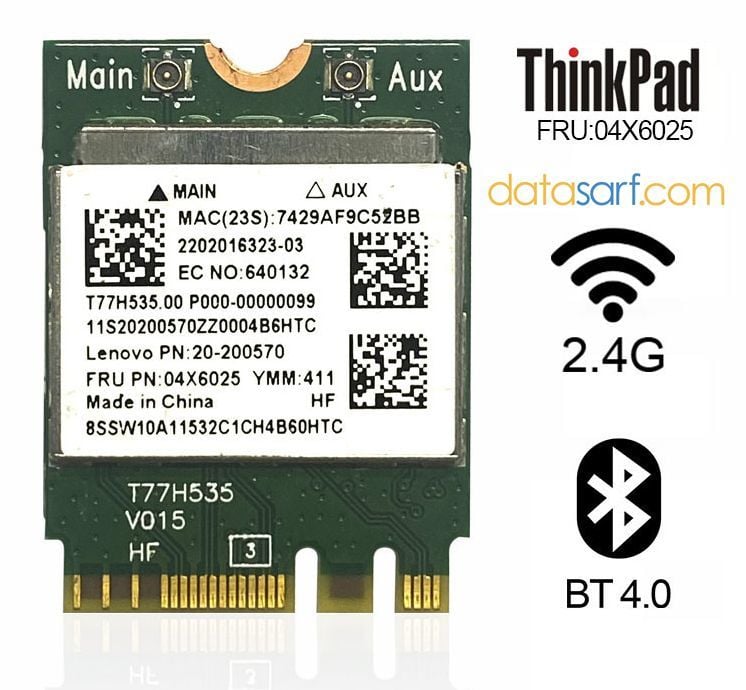 Lenovo Yoga 300-11IBR 80M1 300-11IBY Flex 3 1130  Wireless Kart 04X6025 Realtek RTL8723BE Wifi Bluetooth IBM 4.0