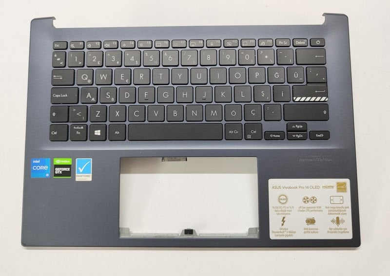 ASUS Vivobook Pro K3400P K3401 K3400 K6400Z M6400R Orijinal Klavye Üst Kasa 39XJDTAJNA0