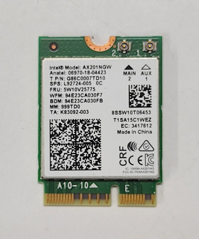 ASUS Vivobook Pro K3400P K3401 K3400 K6400Z M6400R Orijinal Wireless Kart AX201NGW