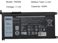 Dell Inspiron P90F Orijinal Batarya Pil YRDD6
