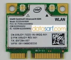 Dell Latitude E6520 E6420 E5520 Orijinal Wireless Kart 0X9JDY İntel Centrino Advanced-N 6205 5G Uyumlu