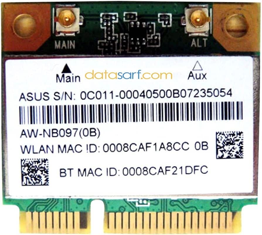 Asus K55vd K55vm K55a K55v A55vd A55v X55c X55vd R500v Wireless Kart AW-NB097H