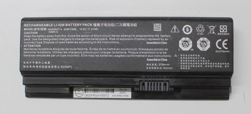 Monster Abra A7 V12.1 Orijinal Batarya Pil NH50BAT-4 %85 Sağlık