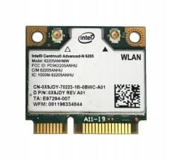 Dell Latitude P14F001 Orijinal Wireless Kart 0X9JDY İntel Centrino Advanced-N 6205 5G Uyumlu