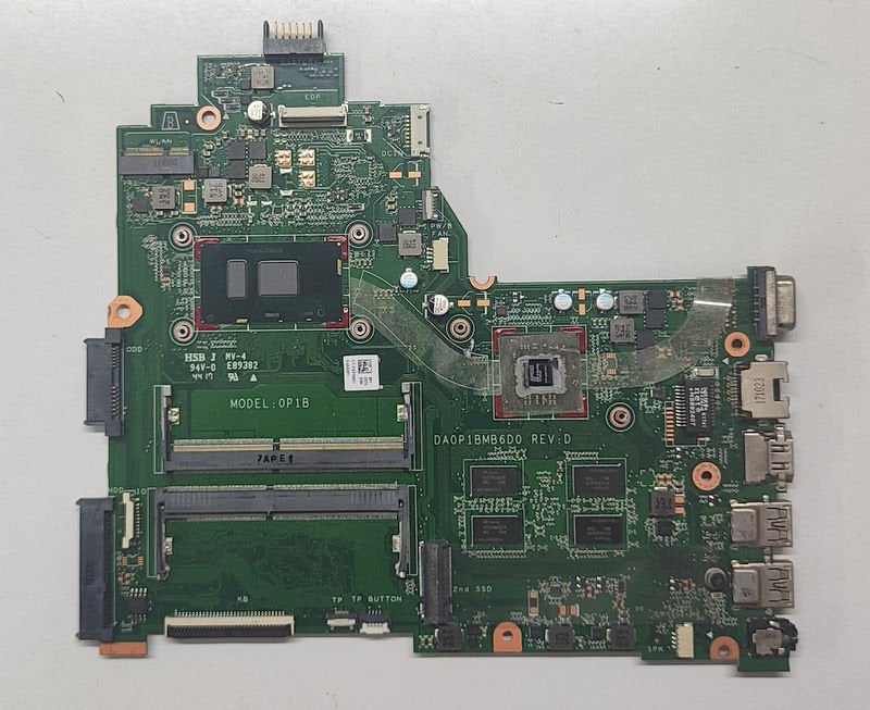 HP 14-BS Orijinal Anakart i7-7500U R5 M330 DA0P1BMB6D0 REV D