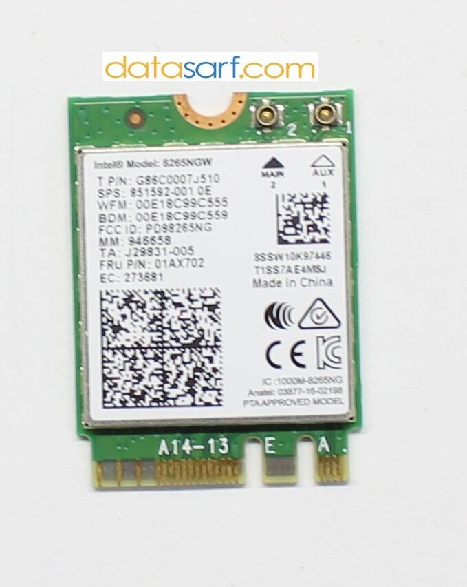 Asus X505 X505b X505u K505 K505b K505u K505b A505z X505u X505za Wireless Kart İntel 8265ngw 01ax702 5g