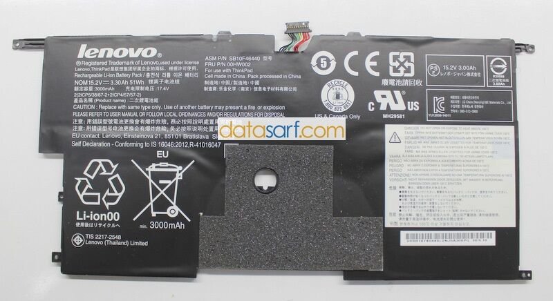 Lenovo Thinkpad X1 Carbon  2nd 3rd  20a7 20a8 20bs 20bt Orijinal Batarya Pil 00hw002