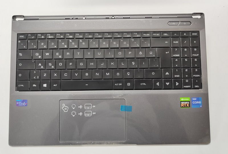 Monster Tulpar T5 V21.2 Orijinal Klavye Üst Kasa 18C8XK210115