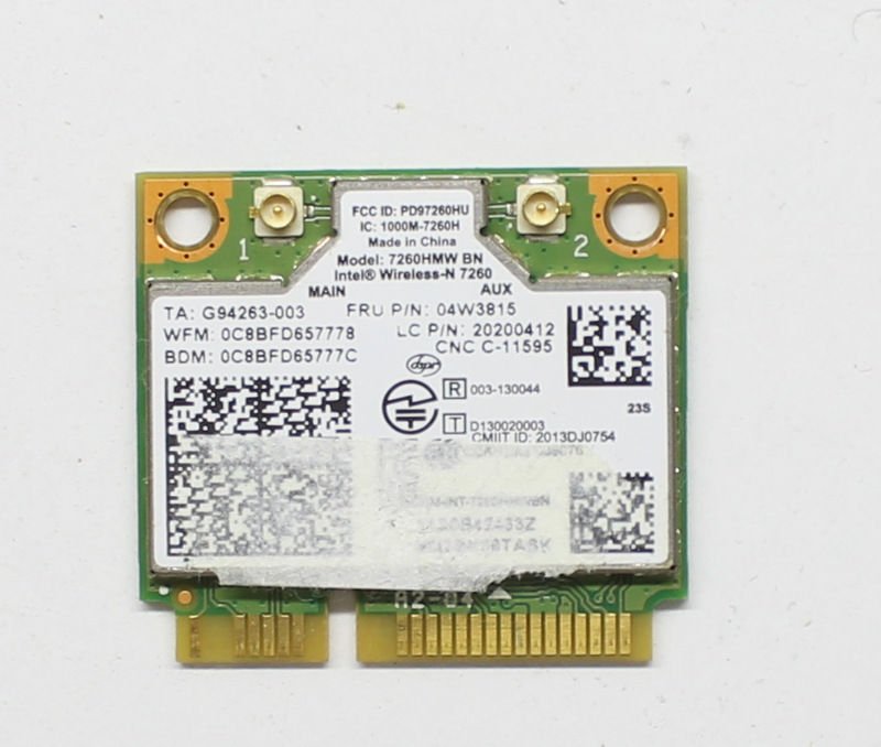 Lenovo İdeapad U530 Touch Orijinal Wireless Kart 04W3815 Intel 7260