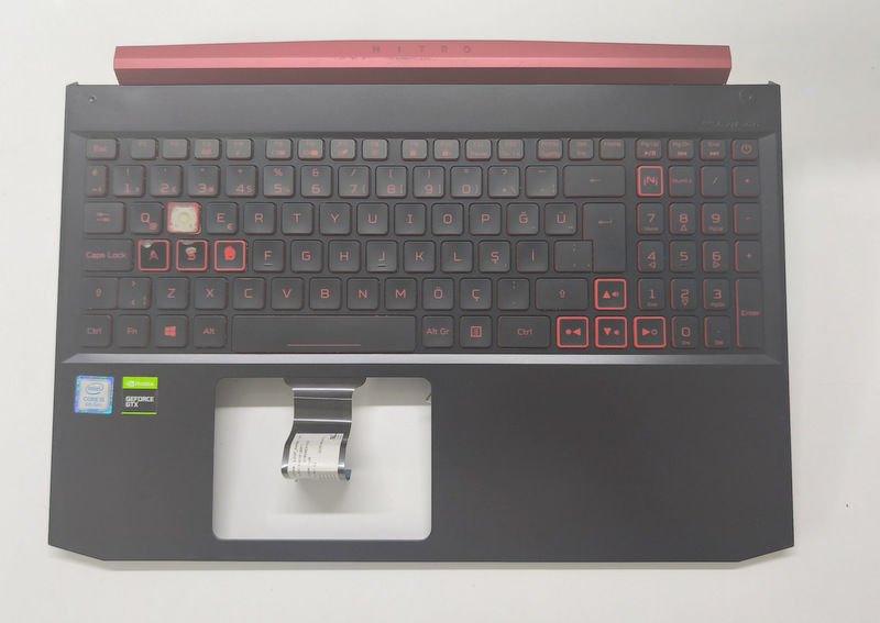 Acer Nitro AN515-56 Orijinal Klavye Üst Kasa Kasa Kusurlu