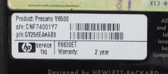 Compaq Presario V6500 V6700 HSTNN-Q33C Anakart Fan Alt Üst Kasa