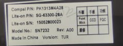 Dell Latitude E5570 Orijinal Klavye PK1313M4A28 00TG2X