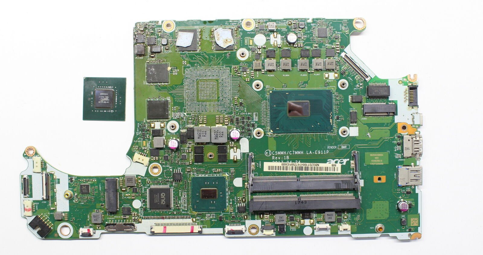 Acer AN515 N17C1 ARIZALI ANAKART İ7-7700HQ/GTX1050 LA-E911P
