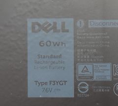 Dell Latitude E7280 Orijinal Batarya Pil F3YGT