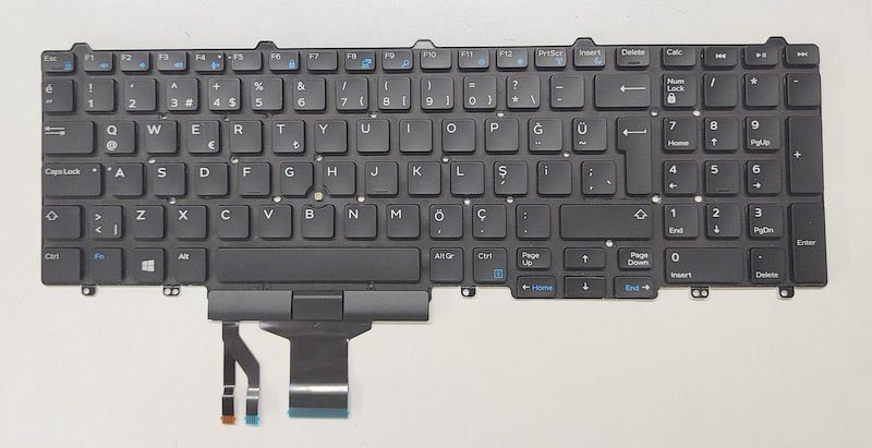 Dell Latitude P37F001 Orijinal Klavye PK1313M4A28 00TG2X