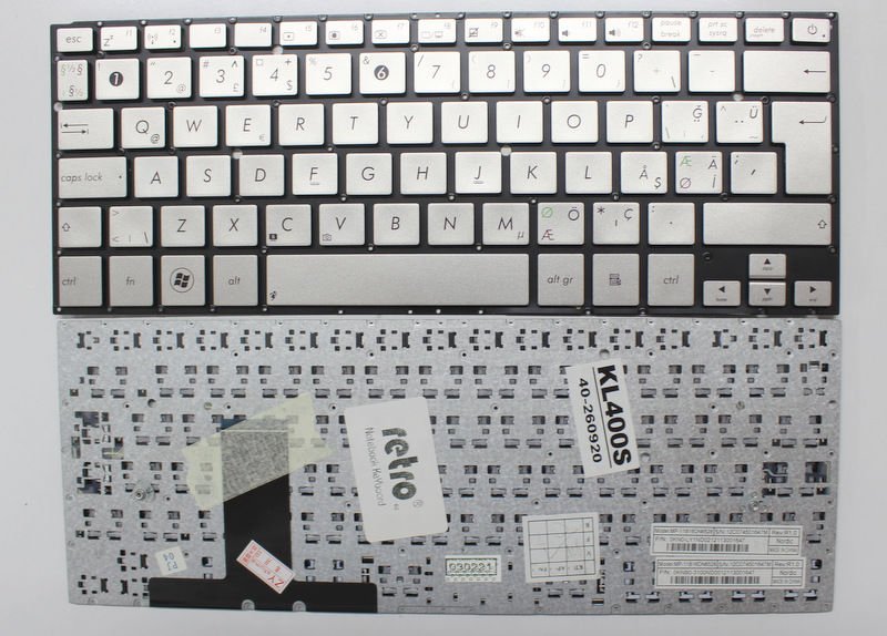 Asus Zenbook UX31, UX31A, UX31E, UX31E, UX31KI, UX31L Klvaye Yabancı