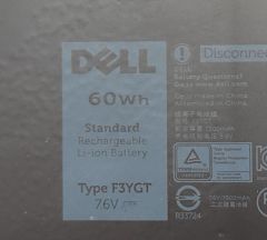 Dell Latitude P29S002 Orijinal Batarya Pil F3YGT