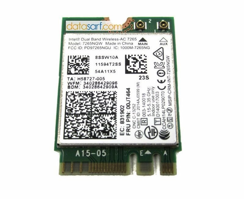 Lenovo ThinkPad L450 L460 L470 Wireless Kart 00JT464 İntel 7265 NGW