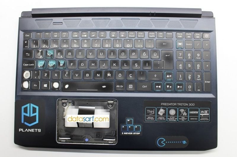 Acer Predator Helios 300 N20C3 Orijinal Üst Kasa Klavye Arızalıdır AM33B000600
