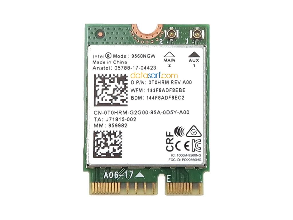 DELL Latitude E7300 Orijinal Wireless Kart 0T0HRM Intel Dual Band AC 9560 9560NGW 9560AC