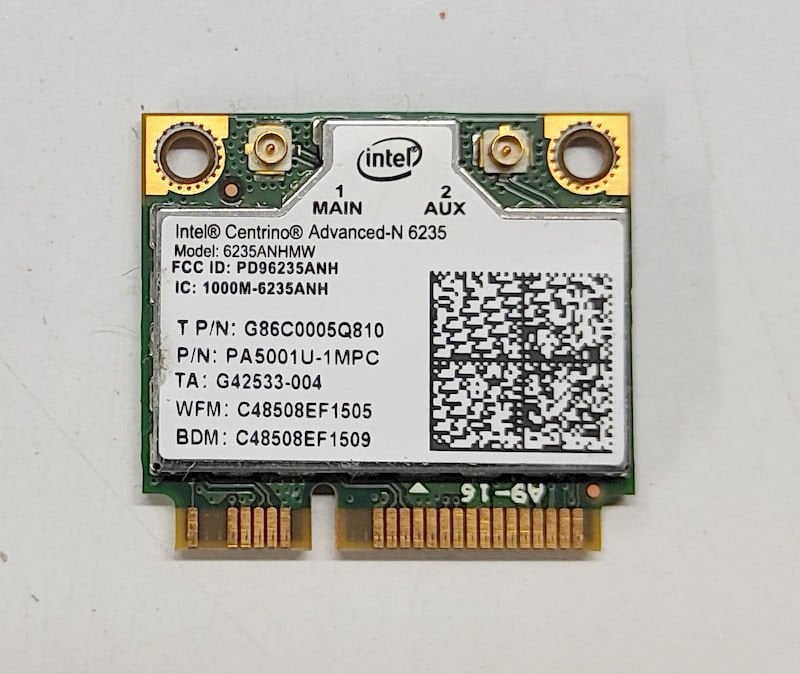 Toshiba Tecra R950 Orijinal Wireless Kart PA5001U-MPC İntel N6235