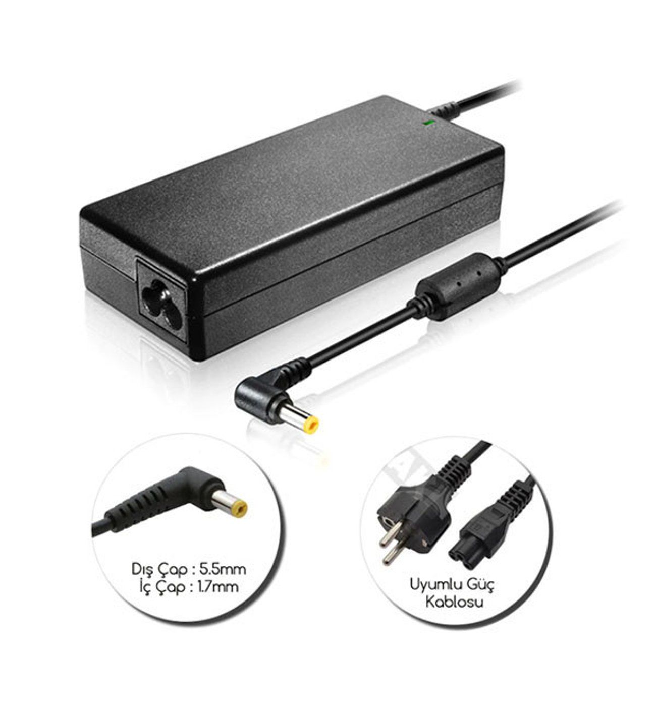 Acer Aspire A515-42 Uyumlu Notebook Şarj Aleti Adaptör 19V 4.74A 90W