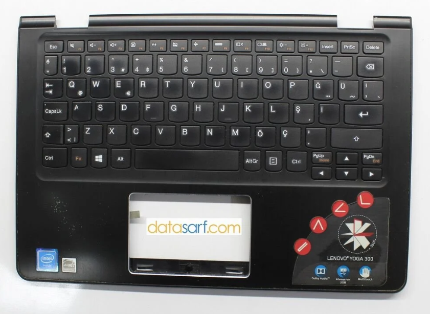 Lenovo Yoga 300-11IBR 80M1 300-11IBY Flex 3 1130 Orijinal Klavye Üst Kasa
