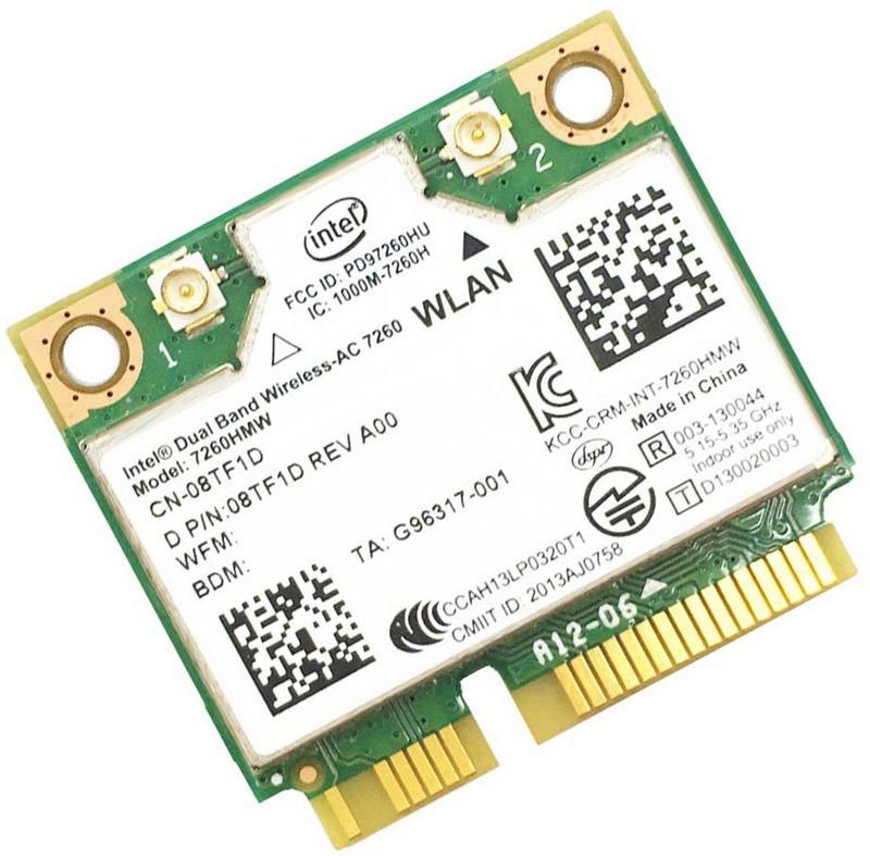 Dell Y74H6 0Y74H6 Orijinal Wireless Kart intel 7260HMW 5G Uyumlu