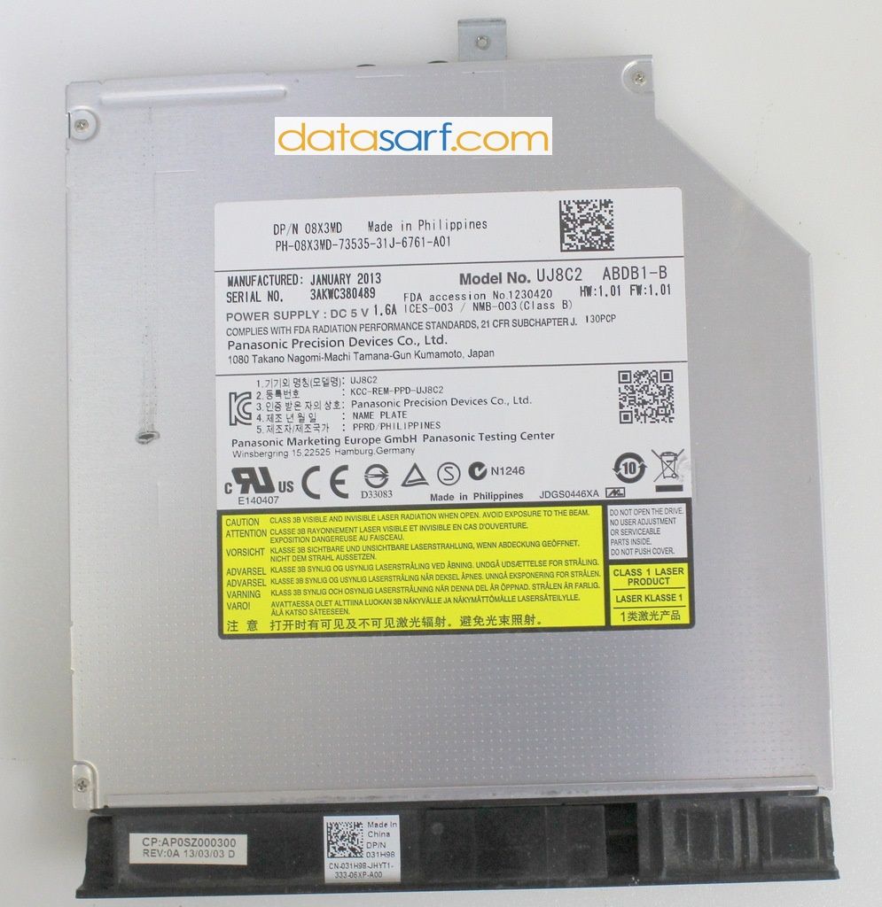 Dell 5535 Dvd Rw Cd Dvd Sürücü 08X3MD