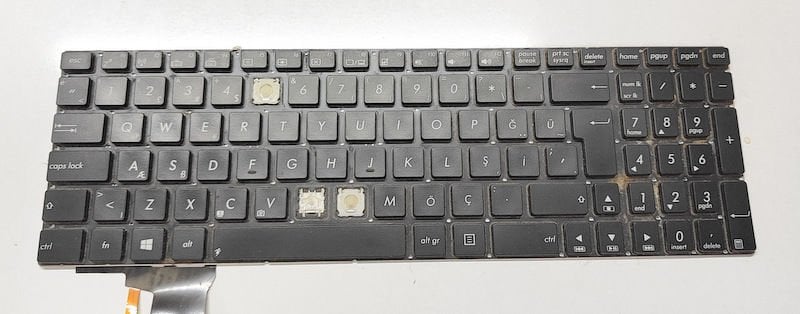 Asus N550 Q550 G550 Q550l Q550lf N550jk N550jv Orijinal Arızalı Klavye