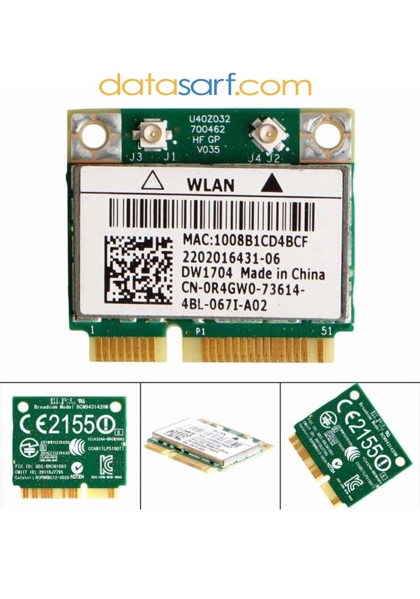 Dell 1528 Wireless Kart Dw1704 BCM43142HM Bluetooth