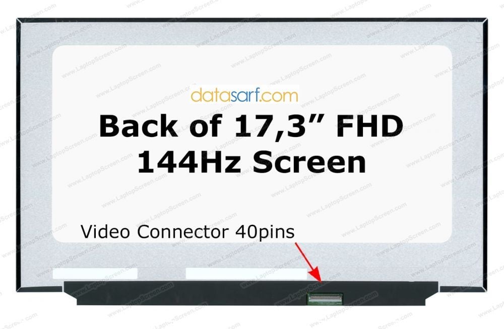 MSI MS-17E2 17.3 40 Pin 144HZ Slimled Vidasız Led Ekran