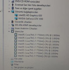 Asus GL753 GL753VD FX753 PX753 Orijinal Anakart İ7-7700HQ GTX1050