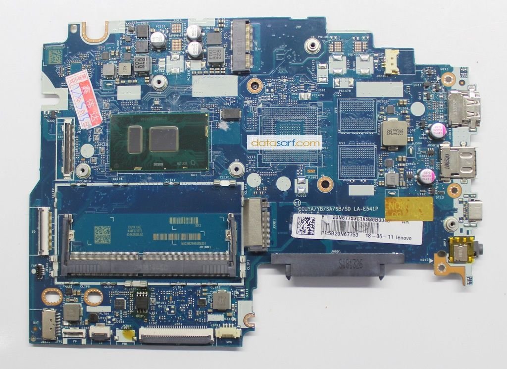 Lenovo Yoga 81C8 Arızalı Anakart LA-E514P Intel Pentium 4415U