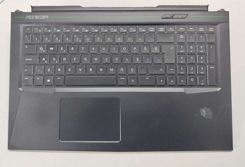 Monster Tulpar T7 V20.1 Orijinal Klavye Üst Kasa TFM14G56TQ9852