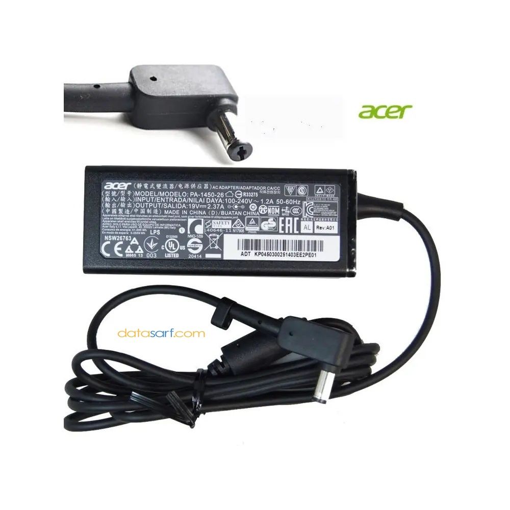 Acer PA-1450-26 45W Orjinal Adaptör Şarj Aleti 19V 2.37A 5.5 1.7