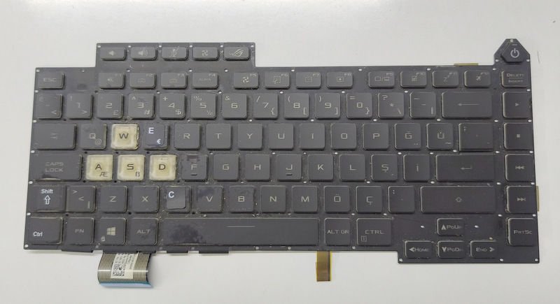 Asus Rog Strix G513 G533 GX551 GX550 Arızalı Klavye