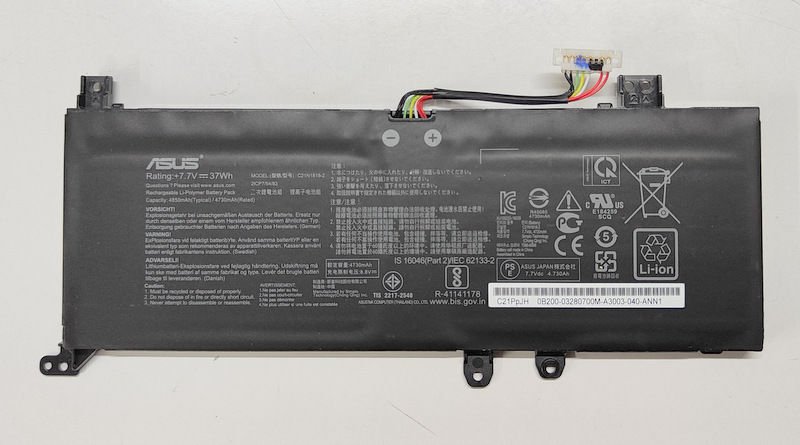 ASUS X515 D515 F515 X509 M515 V5200 FL8700 Orijinal Batarya Pil C21N1818-2