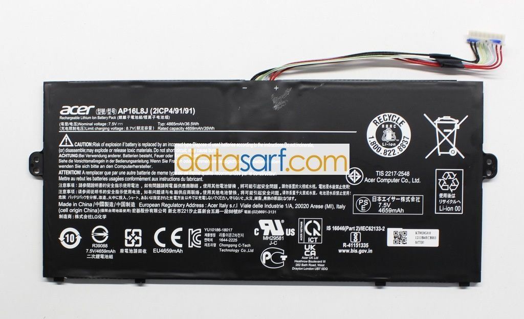 Acer SF514-52 Orijinal Batarya Pil AP16L8J AP16L5J