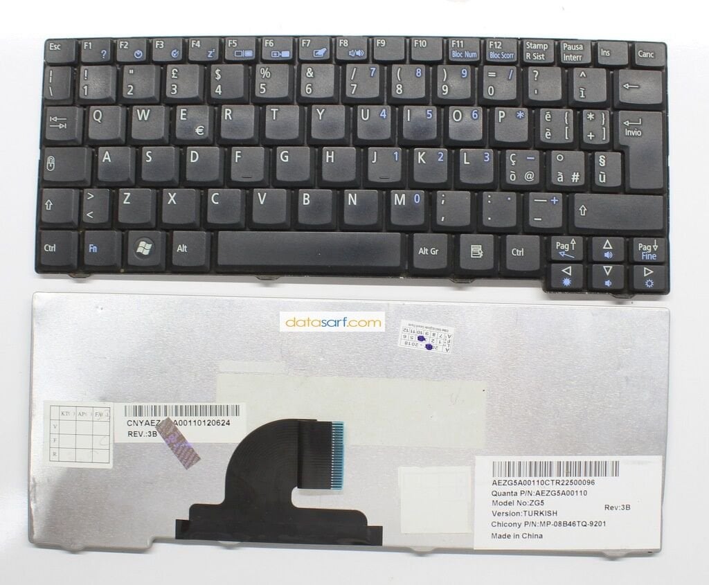 Acer ZG5 Orijinal Klavye AEZG5A00110