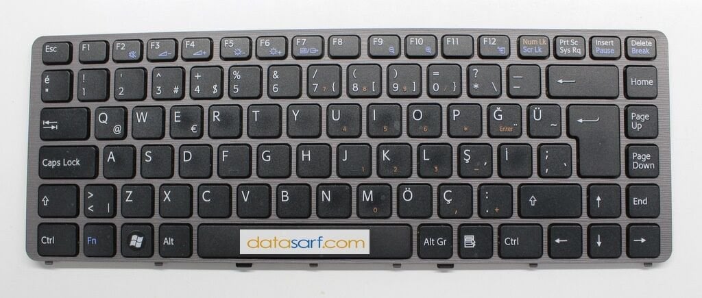 Sony Vgn-Nw Pcg-7181M PCG-7186M Orijinal Klavye 012-550A-1366-A