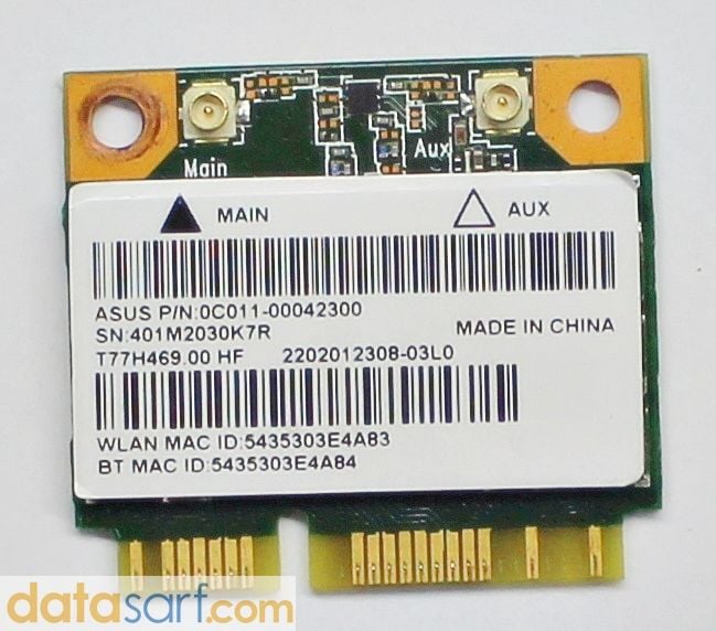 Asus A550 Wireless Kart 0C011-00061200 Atheros QCWB335