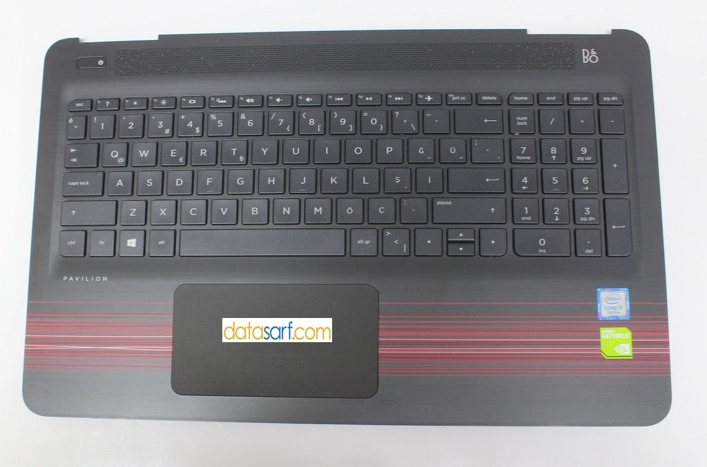 Hp 15-Au 15-Aw Tpn-Q172 Orijinal Üst Kasa Klavye Işıklı