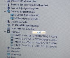Casper F15K Orijinal Anakart i5-7200U 940MX K15K-DSC REV 2.0
