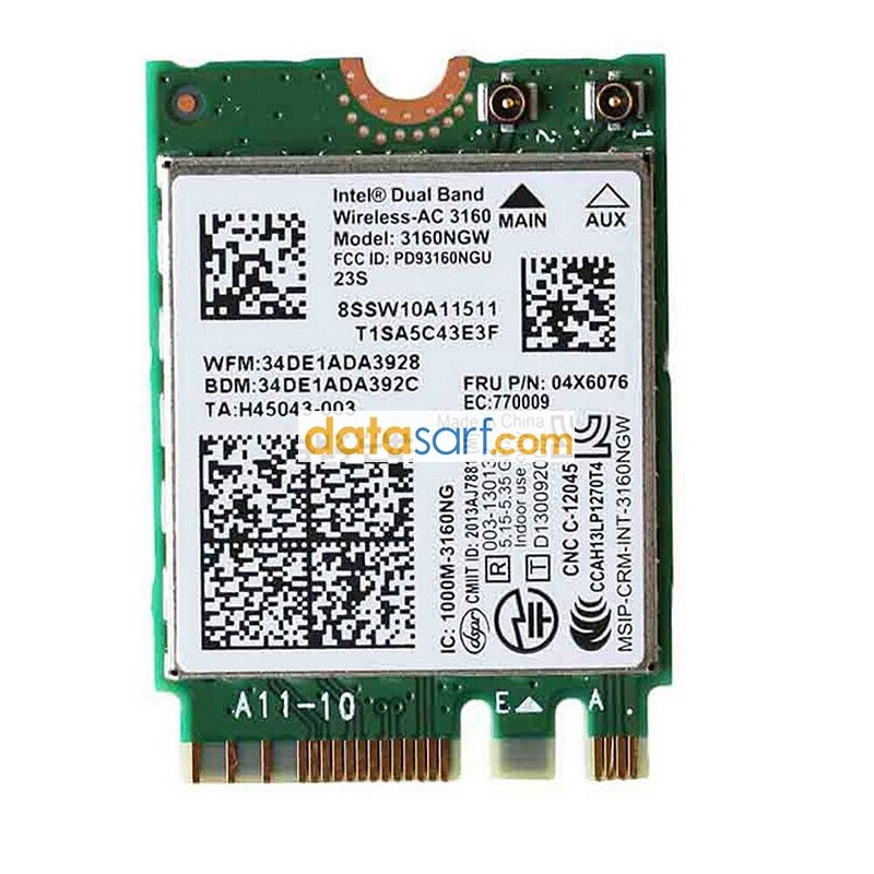 Toshiba L50-B L50d-B L55-B5267 L55-B S55t S55-B  Wireless Kart İntel Ac3160 5G